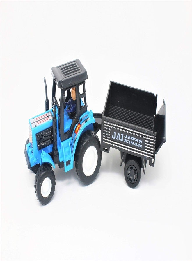 Shinsei Tractor with Trolley Blue - 3 Years and Up - Image 2